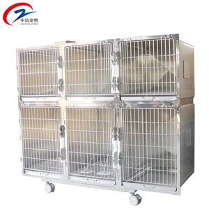 Jaulas para perros de acero inoxidable para perrera <span class=keywords><strong>veterinaria</strong></span> para clínicas para pájaros y animales pequeños Instrumentación de hierro y metal - Product Image 4