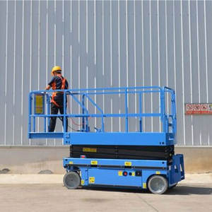 Penjualan gunting kecil hidrolik listrik Platform udara 6-14m harga rendah - Product Image 3