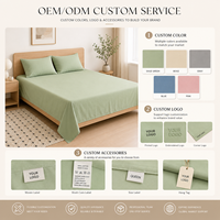 Drap plat Queen Size en percale 100% coton biologique, 1 unité, vert sauge, teint uni, léger, frais et durable – NOUVEAU