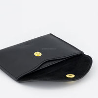 Pemegang kartu ID bisnis kulit PU kustom Mini dompet bergaya ringan tahan air tempat kartu kredit untuk wanita