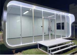 Casa Cápsula Prefabricada de Acero para Exteriores, Impermeable, Moderna, Portátil, para Camping, Venta al Por Mayor de Fábrica - Product Image 5