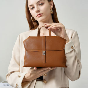 Bolsos de Mano para Mujer, de Cuero Genuino de Alta Calidad, Marca de Lujo, para el Trabajo y el Tiempo Libre, Bolsos Tote para Oficina - Product Image 2