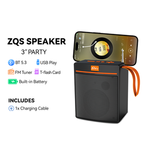 SING-E ZQS819 Enceinte solaire FM d'extérieur avec connexion TWS, égaliseur réglable et conception antichoc pour chantier de construction - Product Image 4