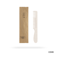 Kit d'articles de toilette jetables écologiques et portables pour hôtels, avec logo personnalisé, pour chambres d'hôtes et Airbnb