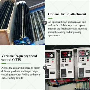 เครื่องคัดแยกและทำความสะอาดผลไม้เชิงพาณิชย์สำหรับมะพร้าว ทับทิม มะละกอ มันฝรั่ง อินทผลัม แอปเปิ้ล แตงกวา - Product Image 5