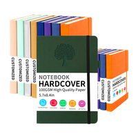 Carnets en papier kraft noir multi-formats à pages intérieures détachables, couverture rigide, pour étudiants, vente en gros