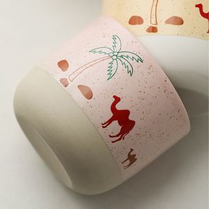 <span class=keywords><strong>Tasse</strong></span> à café en céramique rustique effet chameau, style vintage, pour latte art, à forte absorption d'arômes, créative, pour maîtres baristas - Product Image 5