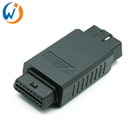 Boîtier Adaptateur d'Assemblage Automobile Mâle vers Femelle J1962 OBD 16 Broches, Outil de Diagnostic, Boîtier en Plastique OBD2