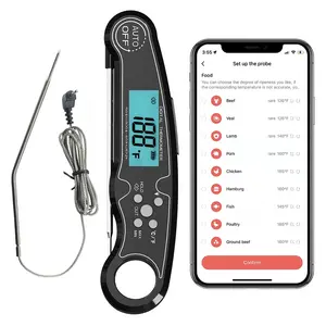 Smart Bt Bbq Grillen Thermometer Temperatuur Huishoudelijke Voedsel Thermometer Voor Koken En Bakken