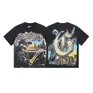 T-shirt da uomo di alta qualità, in cotone 100% pesante, stile classico, vestibilità ampia, vintage, con stampa 'THAT'S a AWFUL LOT of COUGH SYRUP', in promozione - Product Image 1