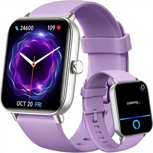 <span class=keywords><strong>Reloj</strong></span> Inteligente Woodkid para Mujer <span class=keywords><strong>con</strong></span> <span class=keywords><strong>Alexa</strong></span> Integrada, Pantalla TFT de 1.8 Pulgadas, IP68, Monitor de Actividad Física, Hacer/Responder Llamadas, Frecuencia Cardíaca/Sueño - Product Image 1