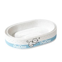 Carton blanc ondulé, griffoir pour chat, résistant aux rayures et à l'usure, nid pour chat surdimensionné