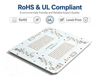 Circuit imprimé en aluminium résistant aux hautes tensions personnalisé, épaisseur 1,2 mm, cuivre 35 µm (1 oz), éclairage LED haute puissance MCPCB