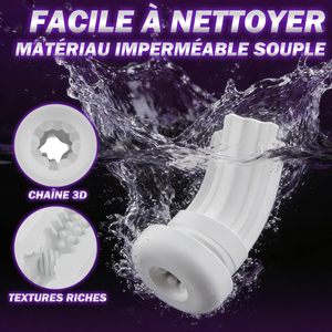 男士成人自慰器 9 种模式振动吸吮 APP 控制自动男性自慰器性玩具 - Product Image 5