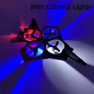 AiJH Modèle d'avion de chasse télécommandé en mousse One Click Return EPP Avion RC Quadrotor avec lumière RC Plane Toys - Product Image 4
