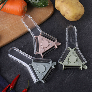 Éplucheur rotatif 3 en 1 pour fruits et légumes, éplucheur manuel, trancheuse, outil de cuisine - Product Image 2