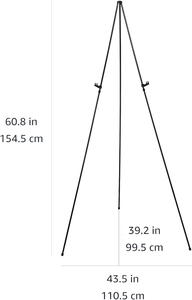 Chevalet pliable en métal Huixishi à cinq sections, portable, pour croquis et peinture, pour étudiants et artistes, noir, 162 cm, 5 lb, Chine - Product Image 5