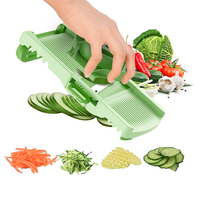 Multifunctionele plastic mandoline snijmachine fruit aardappel schiller wortelrasp keukenaccessoires groentesnijder milieuvriendelijk
