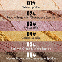 Fard à paupières scintillant personnalisé de couleur unique Fard à paupières scintillant métallique de longue durée pour le maquillage quotidien de fête
