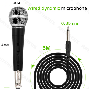 Los micrófonos dinámicos RAYHAYES están conectados a altavoces exteriores con cables profesionales para evitar aullidos. - Product Image 2