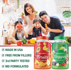 Complément alimentaire en capsules de fibres alimentaires pour adultes, fruits et légumes, non destiné aux femmes enceintes - Product Image 3