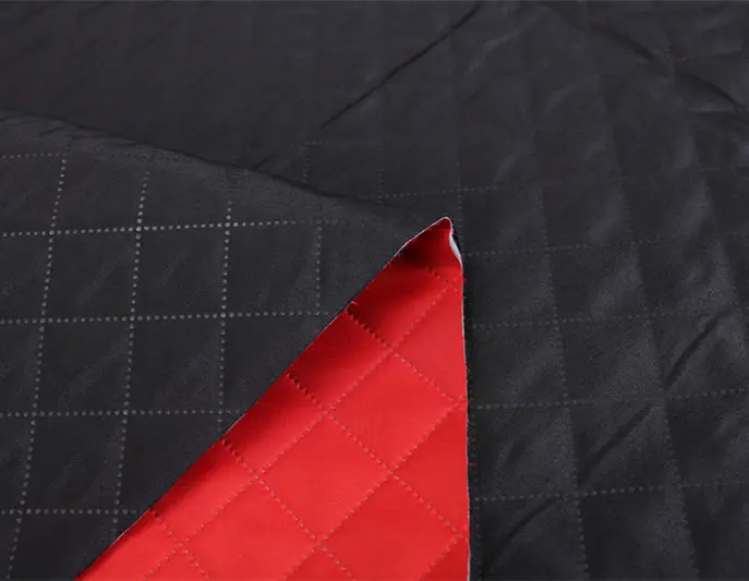 300D Polyester Oxford Quilted Ultrasonic Quilted Flame Retardant Fabric Used In Ice Fishing Tents Plaid Dyeing Brocade Fabric