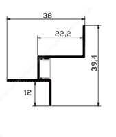 Canal en aluminium Led SDW-XF7 pour faux plafond Gap/bords/joints Light Suit pour cloison sèche de 1/2 pouces