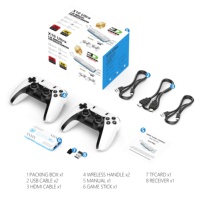 Konsol Game Retro X10 Ultra Sistem EMU4.8 79 Emulator Dengan Game Portabel PC Output 4K Gamepad Nirkabel 2.4G Kotak Game Rumahan