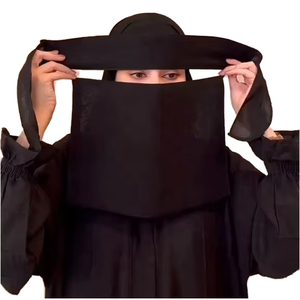 <strong>Abaya</strong> Chiffon Hijab Dress Kleid Niqab Face Cover Saudi Muslim Covering Head Eyes <strong>Near</strong> <strong>Me</strong> Khimar Modest Styles Women Niqab - Product Image 1