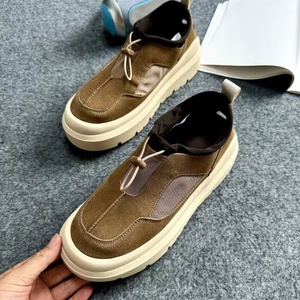 Zapatillas casuales de verano multicolor de gamuza y malla con suela gruesa y cordones a juego para realzar la altura, ideales para deportes al aire libre. - Product Image 5