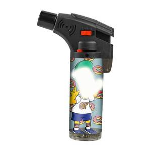 Briquets à flamme oblique en plastique pour fumer, vente en gros, design unique 2022, logos personnalisés, recharge, coupe-vent, cadeaux personnalisés - Product Image 6