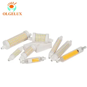 OLGELUX lampu LED R7s 4.8/78mm, bola lampu jagung putih dingin DC 12V 4W/118 W/8W/9W/12W/18W