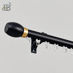 <span class=keywords><strong>Tringle</strong></span> à rideaux moderne minimaliste en alliage d'aluminium de 6,7 m à glissement silencieux, accessoires de <span class=keywords><strong>rail</strong></span> de rideau, poulie décorative de tête de <span class=keywords><strong>tringle</strong></span> – Vente en gros - Product Image 2