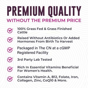 Capsules personnalisées d'organes de bœuf pour soutenir l'énergie et la vitalité générale des femmes, 120 capsules, complément alimentaire à base d'organes de bœuf - Product Image 3