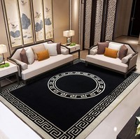 Neues Design Bedruckter Teppich Beste Qualität Luxuriöser Moderner Stil Wohnzimmer Rutschfester Chenille-Druckteppich