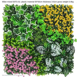 Mur végétal artificiel vert en pot, herbe d'extérieur durable, imperméable et résistant aux UV, protection de l'environnement, 100% plastique PE - Product Image 4