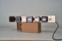 Prise murale en aluminium orbitale UE mobile modulaire pour rail d'alimentation Système de prise électrique de bureau Panneau de prise électrique avec USB