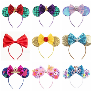 Serre-têtes Princesse à Paillettes Papillon Fleur Marguerite Tournesol pour Filles, Idéal pour Fêtes et Costumes de Cosplay - Product Image 2