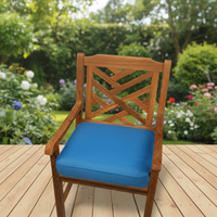 Coussin de chaise carré pour jardin extérieur, imperméable, ignifuge, avec housse en mousse amovible et lavable, 100% polyester, personnalisable