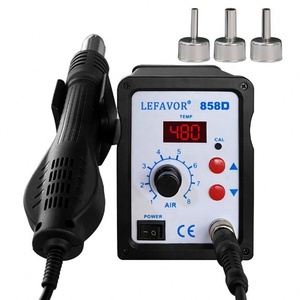 ปืนลมร้อน 858D BGA Rework Solder Station เครื่องเป่าลมร้อน เครื่องเป่าผม ปืนลมร้อนบัดกรี 220V 110V สำหรับซ่อมแซมงานเชื่อม SMD SMT - Product Image 1