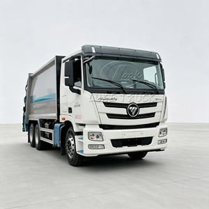 รถบรรทุกอัดขยะไฮดรอลิกแบบตักท้าย ขนาด 23 ลูกบาศก์เมตร ยี่ห้อ Foton Auman 6x4 มาตรฐานยูโร 5 สำหรับการจัดการขยะในเมือง - Product Image 3