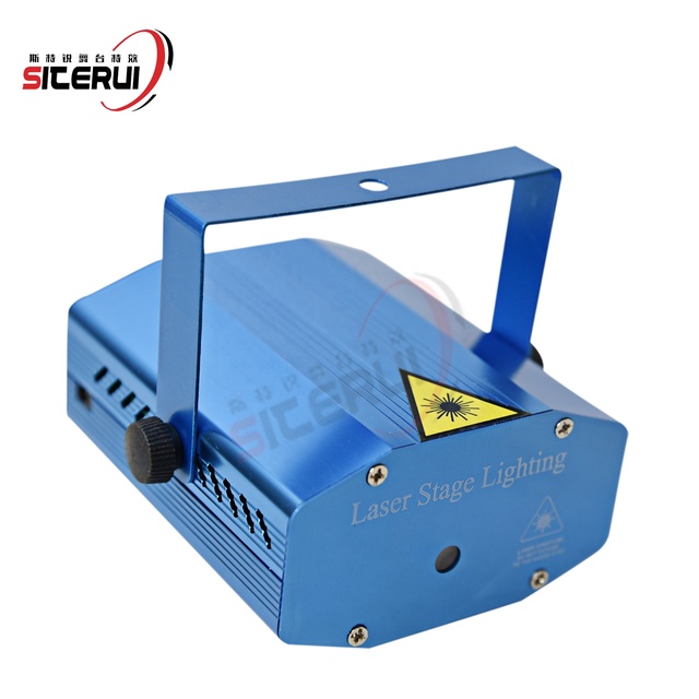SITERUI Mini Laser Stage Light Holographic Laser Star Projector for KTV Room and Family Party