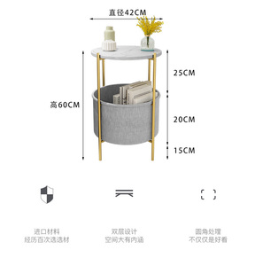 Giỏ Đựng Đồ Nội Thất Bằng Vải Hình Tròn Bàn Bên Cạnh Đồ Nội Thất Cổ Điển Bán Chạy Bộ Bàn Cạnh Thùng Cà Phê - Product Image 3