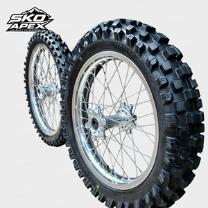 Kit de roues avant <span class=keywords><strong>AX</strong></span> Sur-Ron Ultra Bee 21/18 pouces pour rénovation/amélioration, prêt à monter, usiné avec précision, Traction Woods Talaria - Product Image 1
