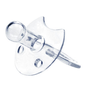 Sucette de dentition sans BPA en silicone pour bébé avec anneau de couverture - Product Image 1