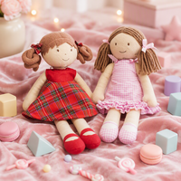 Poupée de 13 pouces, poupée fille sur mesure, poupées en peluche avec robe