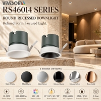 Spot LED encastré moderne en aluminium, étanche pour salle de bain, cuisine, toilettes