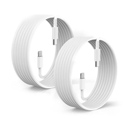 Kabel Data ponsel, kabel Data ponsel 3A/6A kepang nilon Tipe C ke Tipe C TPE