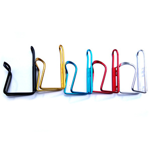Porte-bidon de vélo en aluminium léger, accessoire pour VTT, 5 couleurs : rouge, bleu, argent, noir - Product Image 3