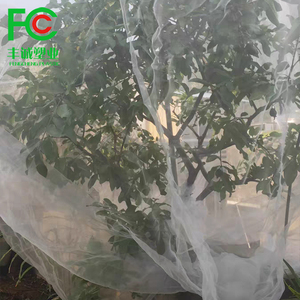 Borsa a rete con chiusura a cerniera bianca per frutta a prova di insetto - Product Image 5